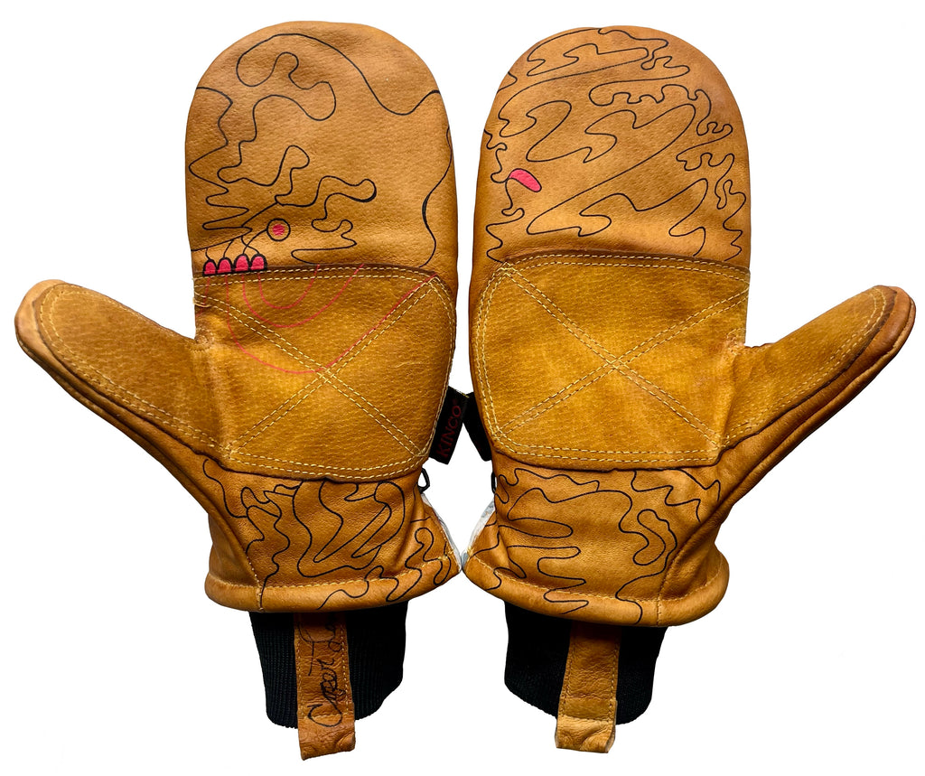 Moon Mountain - Painted Mitts